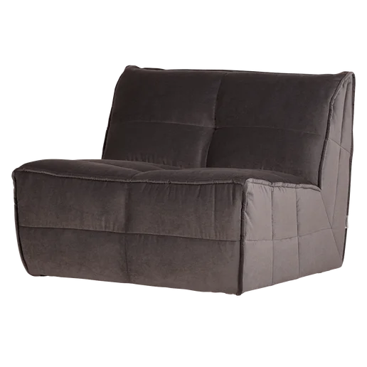 Bank Armo velours 1-zits 105 × 82 cm hoog