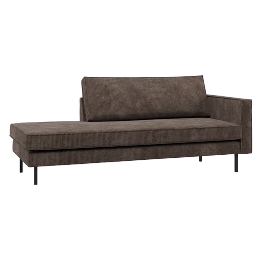 Chaise longue Delmi rechts 203 × 85 cm hoog