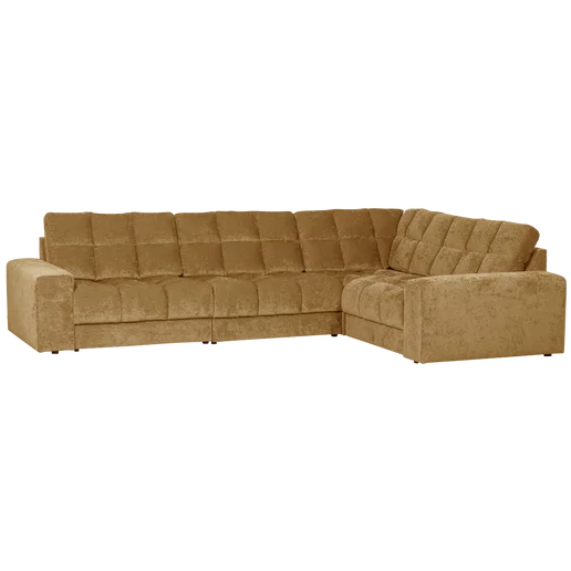 Hoekbank Belvo polyester goud rechts