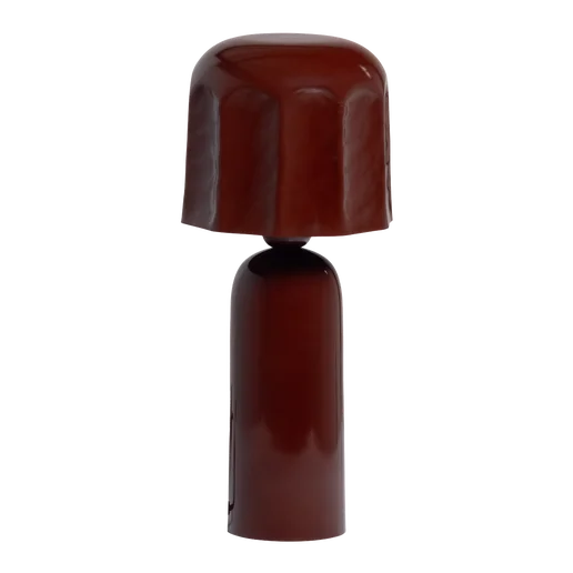 Tafellamp Brae bruin 15 cm
