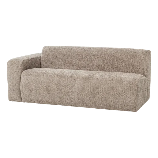 Bank Orna wol beige 2-zits links 185 cm