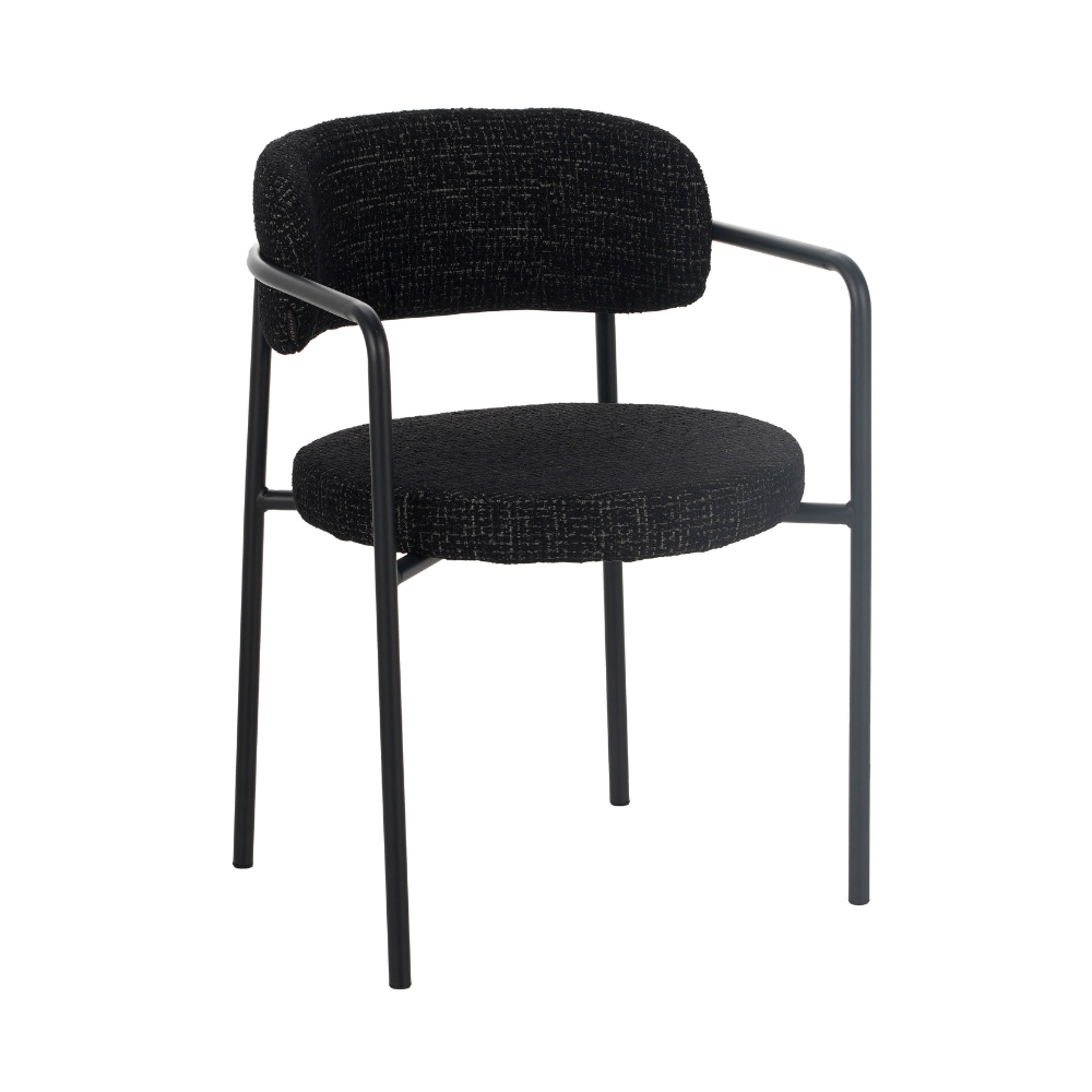 Stoel Lane polyester zwart