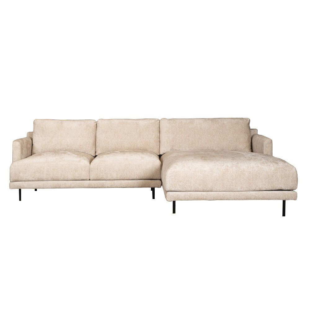 Hoekbank Salis chenille wit rechts
