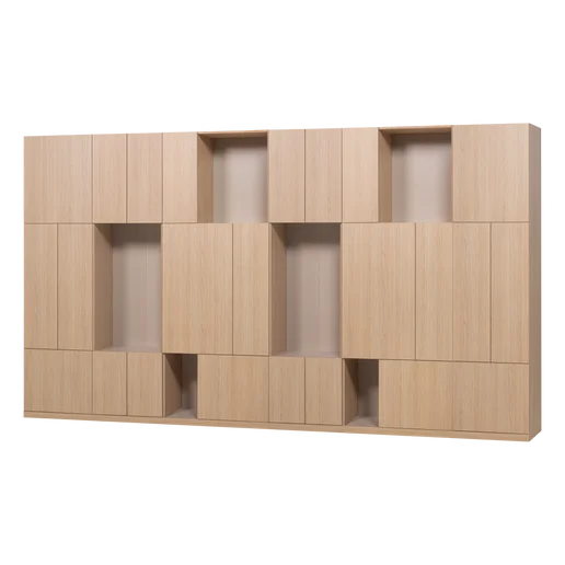 Kast Lorna spaanplaat naturel 376 cm