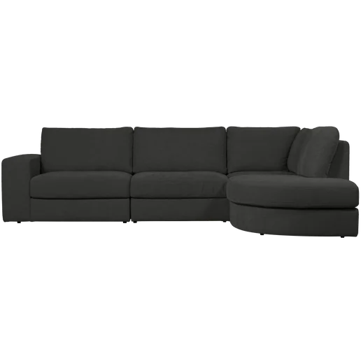 Hoekbank Galon polyester grijs rechts 301 cm
