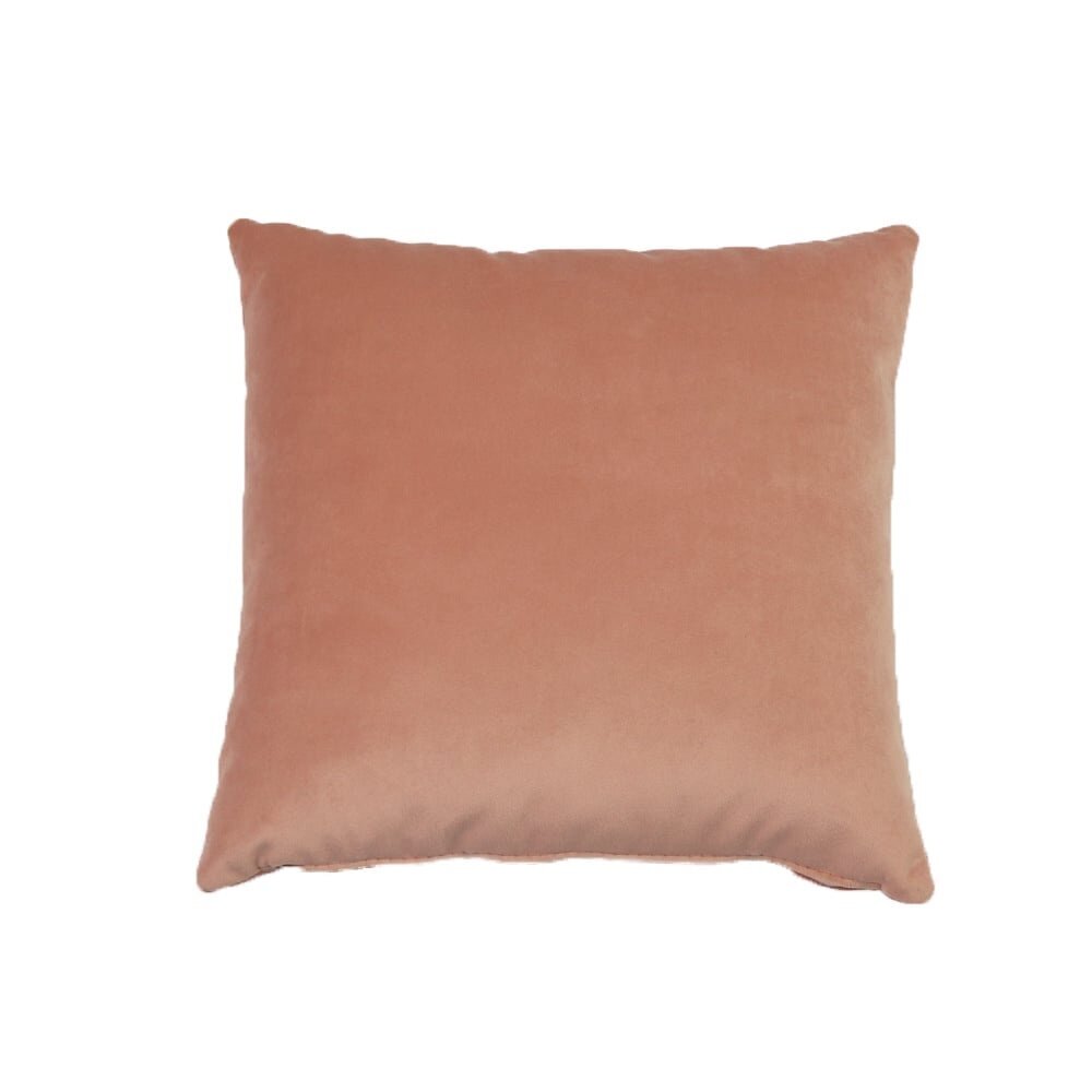 Kussen Alla velours roze 45 × 45 cm