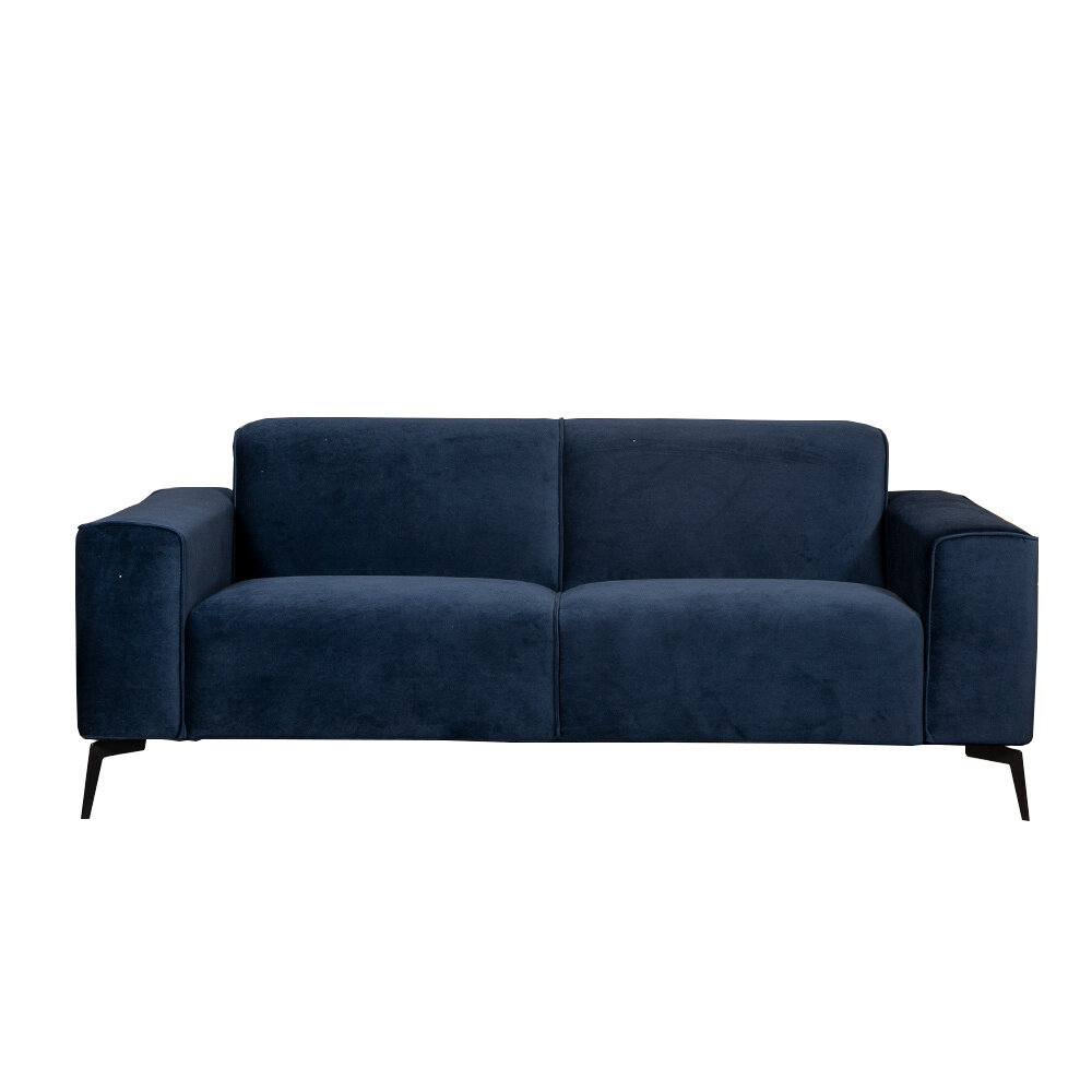 Bank Halel velours blauw 5-zits