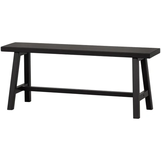 Bankje Termi grenen zwart 110 cm