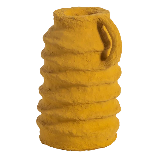 Decoratie Isa geel 20 × 25 cm hoog