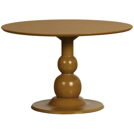 Eettafel Isro geel Ø120 cm