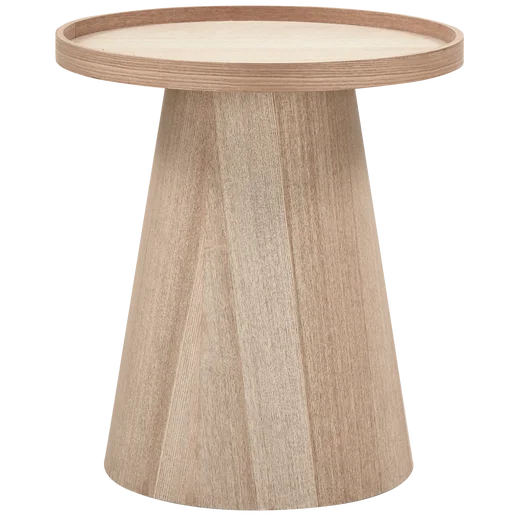 Bijzettafel hout naturel Ø45 cm
