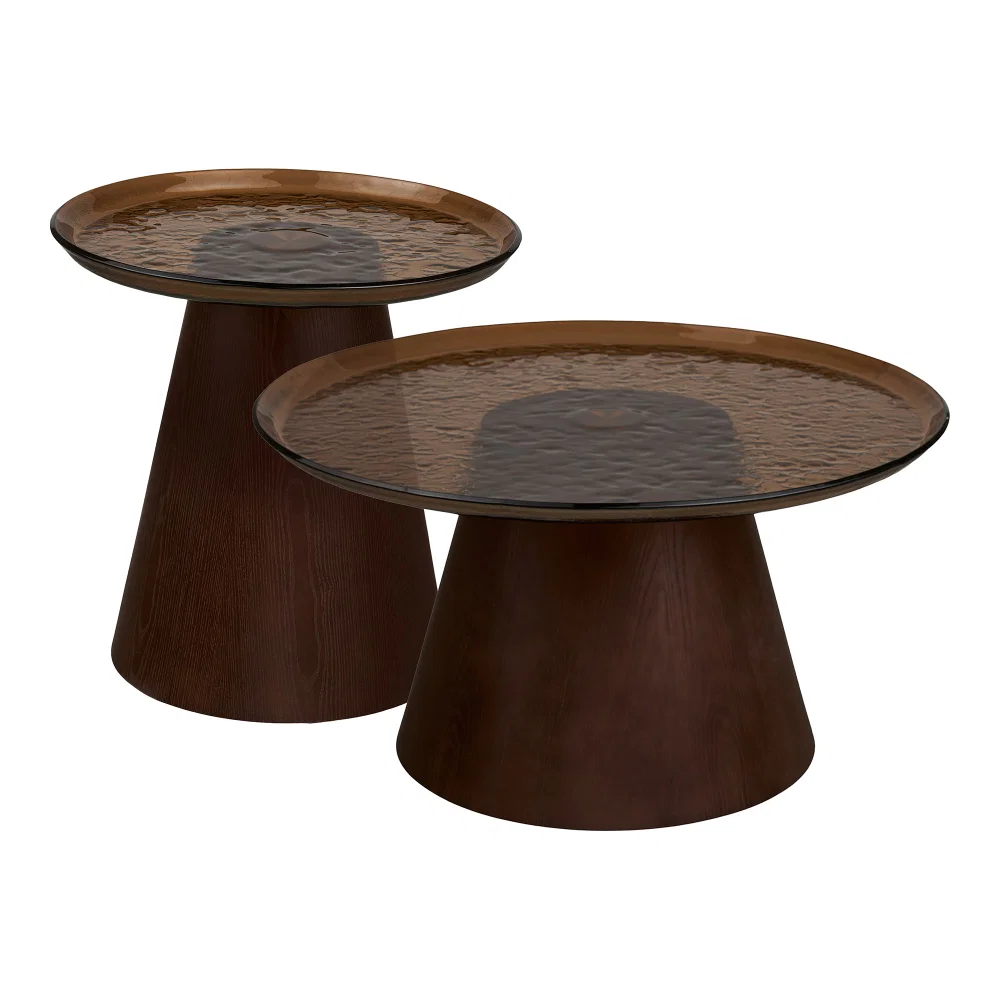 Salontafel Koren MDF donkerbruin set van