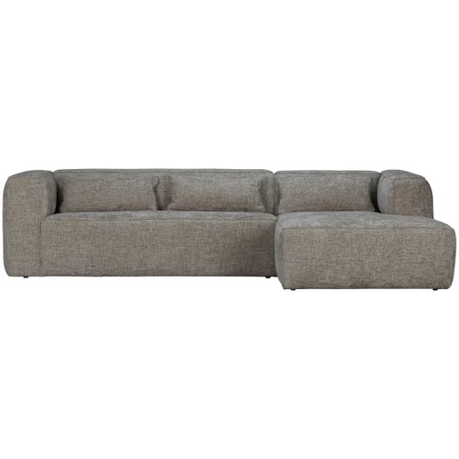 Hoekbank Olla bruin rechts 305 × 73 cm hoog