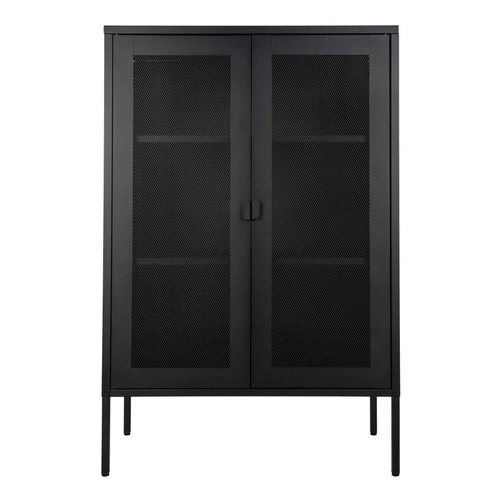 Kast Helen staal zwart 80 × 120 cm hoog