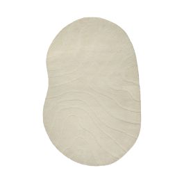Vloerkleed Orar polyester zand 200 cm