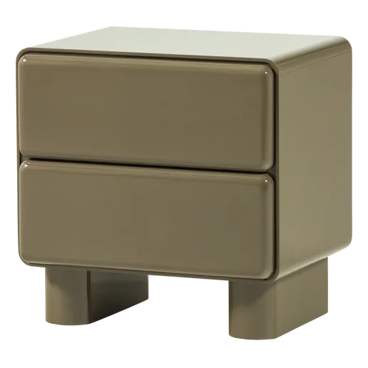 Nachtkastje Salen MDF grijs 57 cm