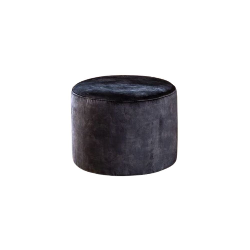 Poef Bravo velours antraciet 50 cm