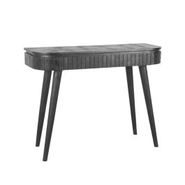 Bijzettafel Zelel mangohout zwart 100 cm