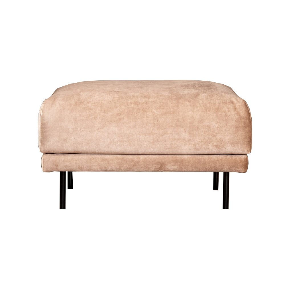 Poef Novvo velours taupe 90 cm