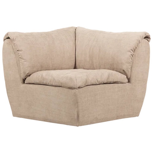 Bank Linmoar polyester beige 96 cm