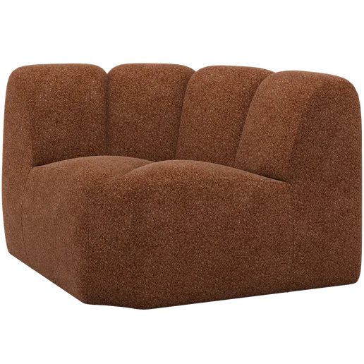 Bank Talsio chenille bruin 110 cm