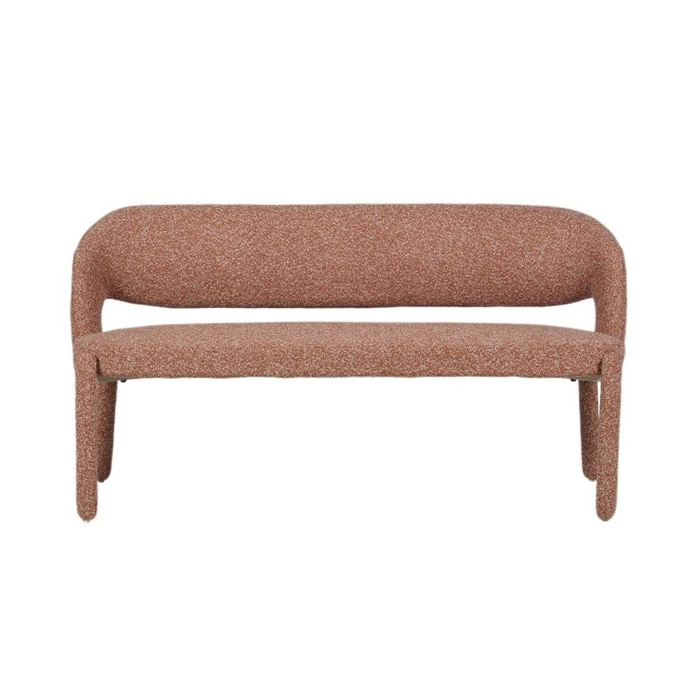 Bankje Halio polypropyleen polyester terracotta 160 cm