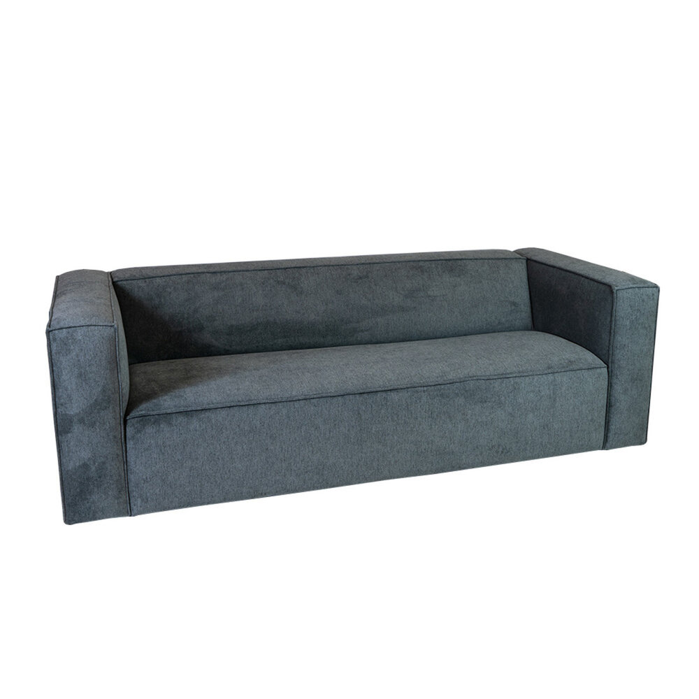 Bank Ale polyester antraciet 3-zits