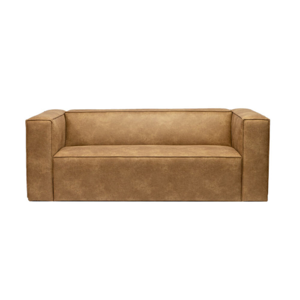 Bank Talen eco-leer beige 5-zits 194 cm