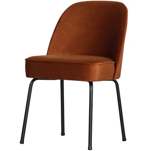 Eetkamerstoel Jase velours oranje