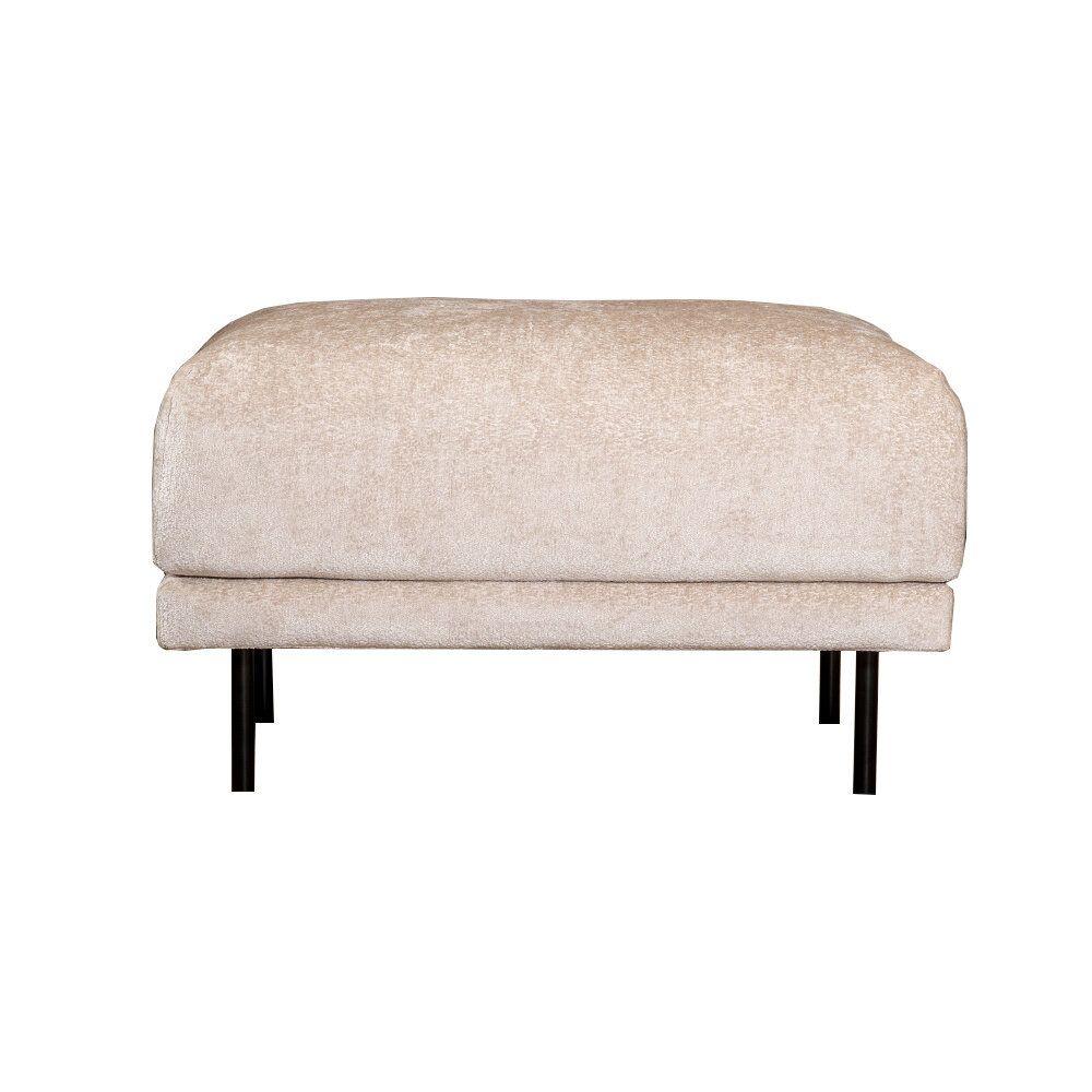 Poef Delan chenille wit 90 cm