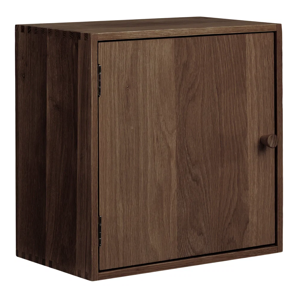 Wandplank Salel eiken donkerbruin 30 × 30 cm hoog