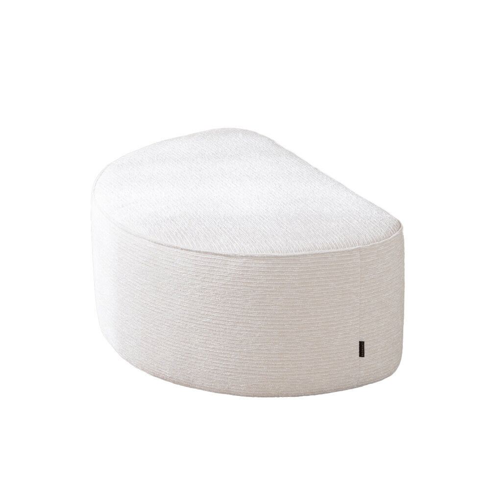 Poef Oran polyester wit 58 cm