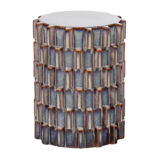 Bijzettafel Norro grijs 35 × 45 cm Ø35 cm