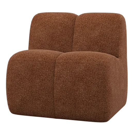 Bank Kalmoto chenille bruin 84 cm