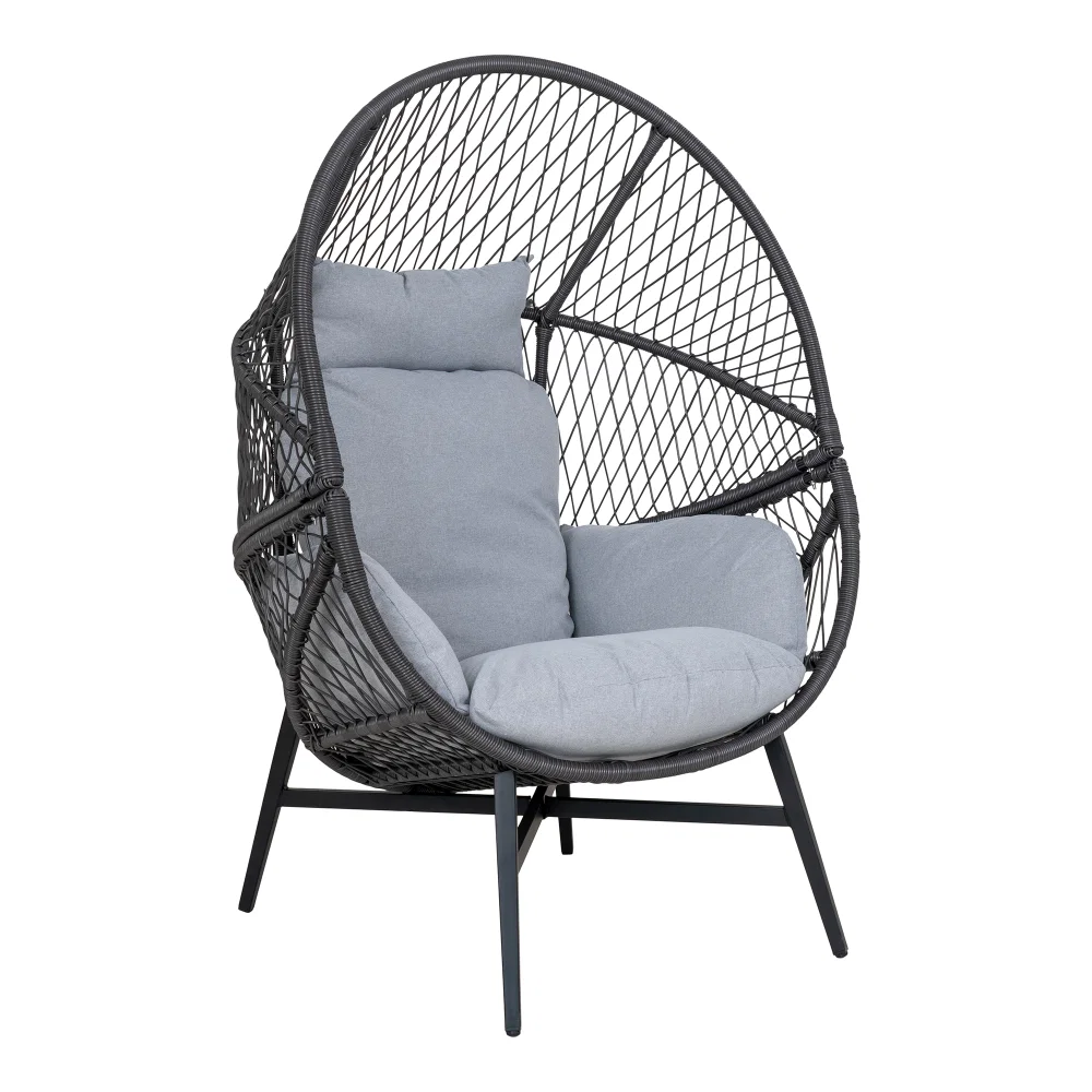 Fauteuil Zelna rotan zwart