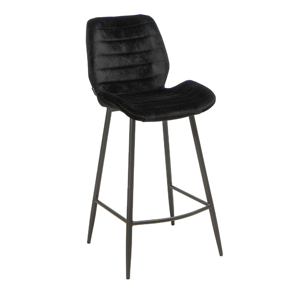 Barkruk Vesan velours zwart 71 cm