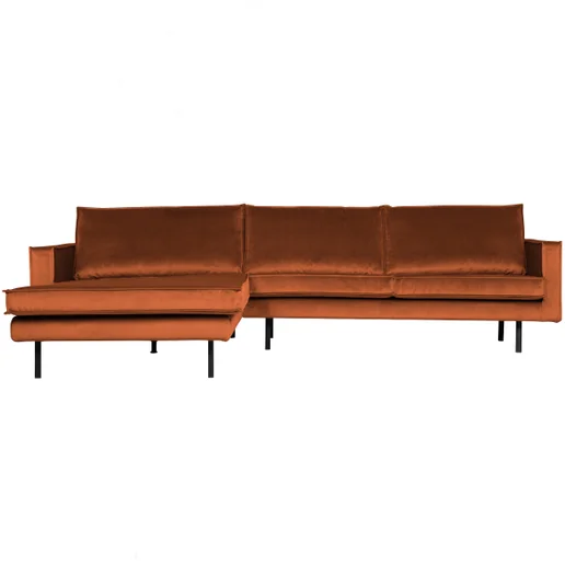 Chaise longue Ise polyester oranje links 300 cm