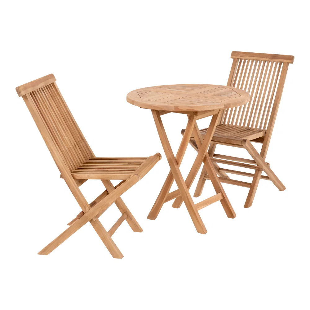 Tuinstoel Cora teak naturel 46 × 75 cm hoog