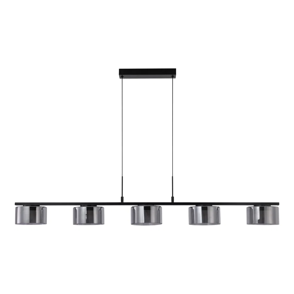 Hanglamp Palar glas zwart