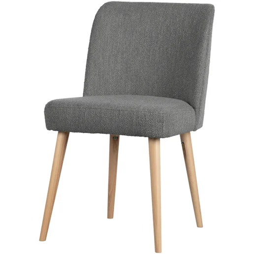 Eetkamerstoel Calan polyester grijs 47 cm