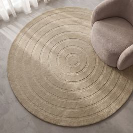Vloerkleed Belar polyester zand 150 × 2 cm hoog
