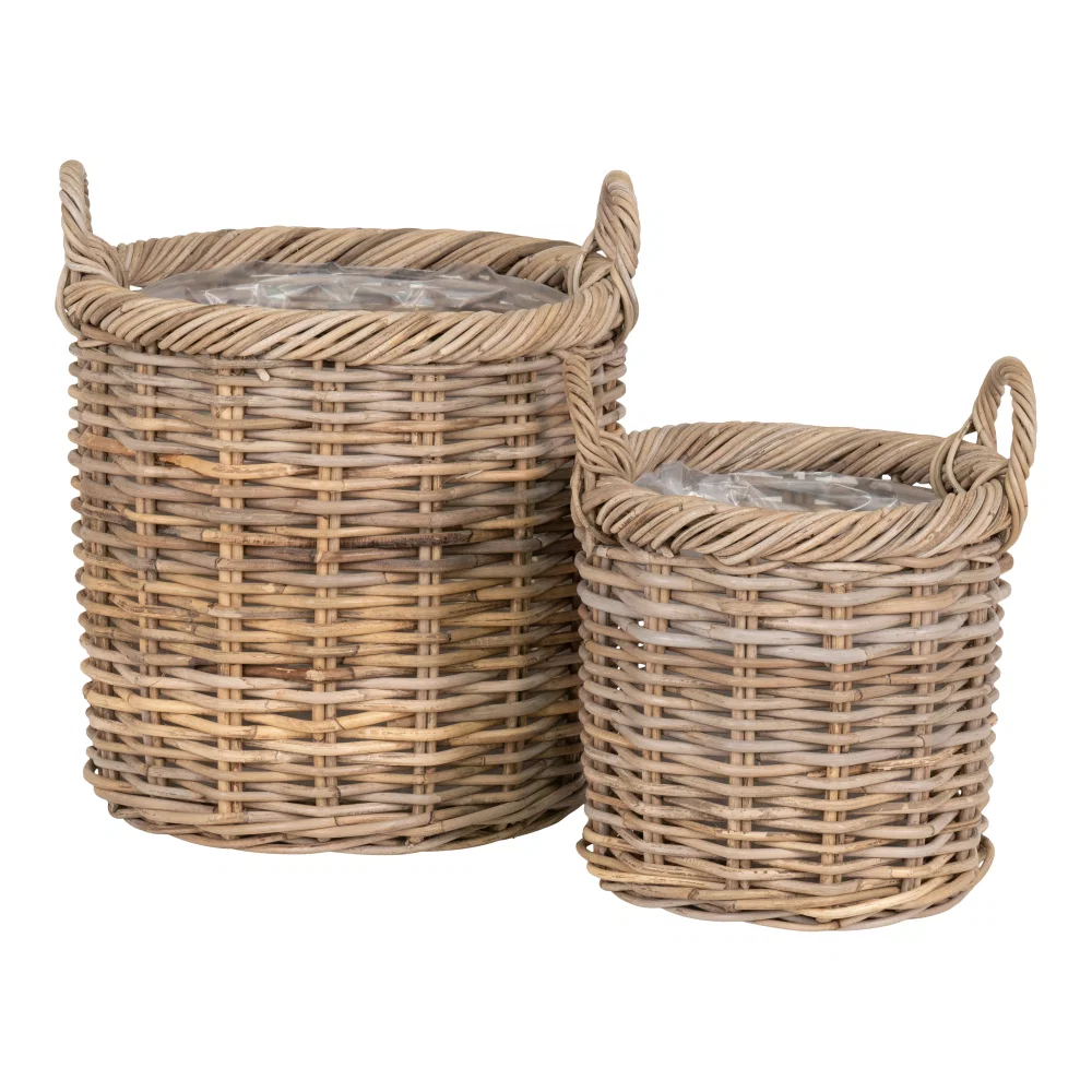 Mand Delen kubu rotan naturel 40 cm