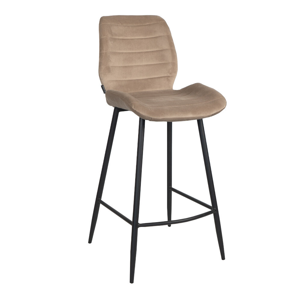 Barkruk Dele velours taupe 71 cm