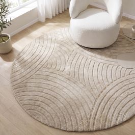 Vloerkleed Belto polyester beige 200 cm