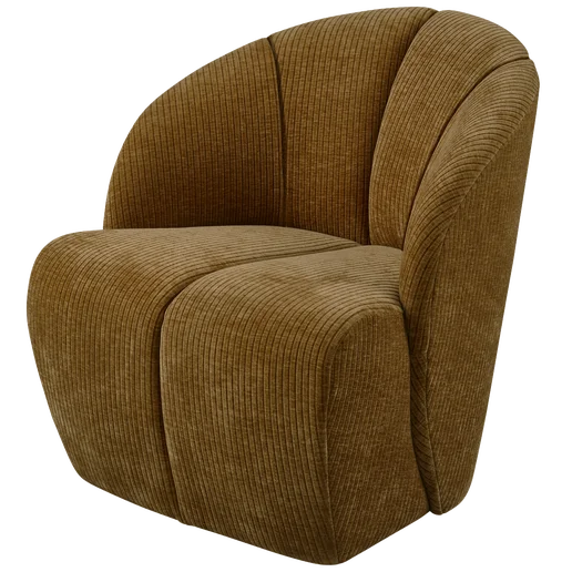 Fauteuil Coron polyester geel 68 cm