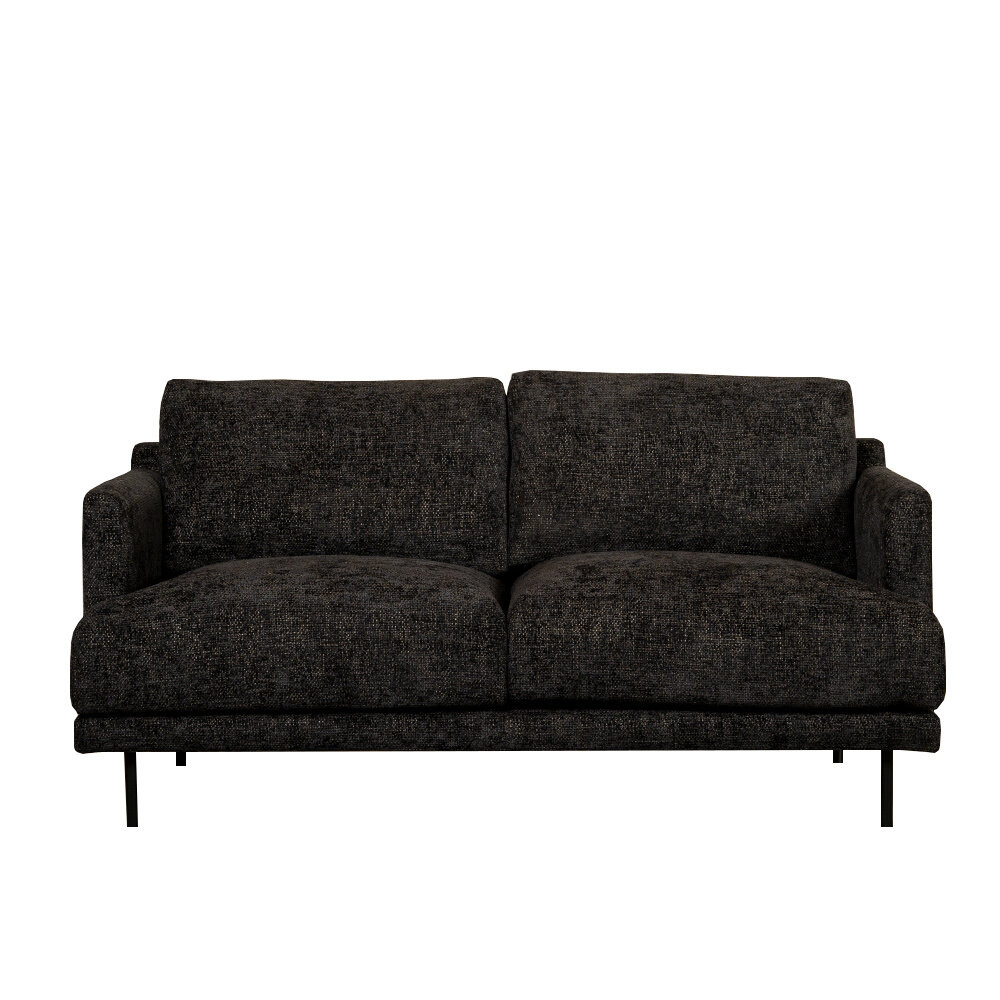 Bank Talia polyester zwart 5-zits