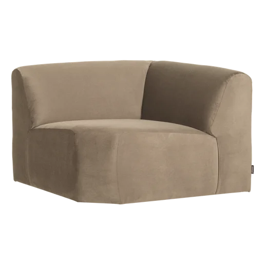 Bank Zelo velours taupe 105 cm