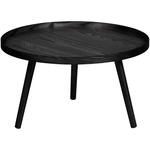 Bijzettafel Kalia MDF zwart Ø60 cm