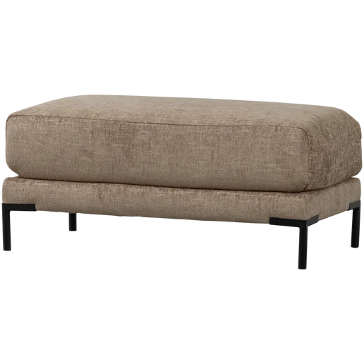 Poef Ale stof beige 50 cm