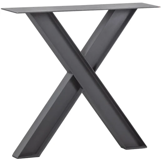 Tafel Talia staal zwart
